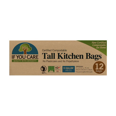 If You Care Cert Compostable Tall Kitchen Bags 49ltr (Pack of 12)