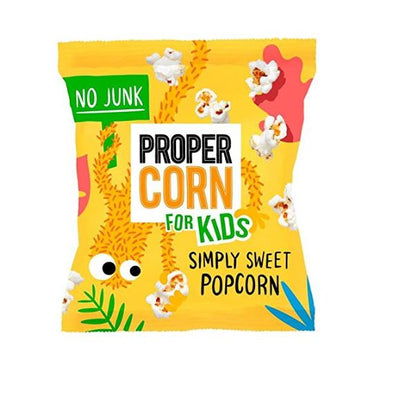 Proper Corn Simply Sweet Kids Popcorn 12g (Pack of 18)
