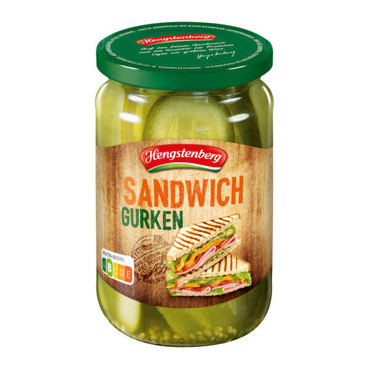 Hengstenberg Sandwich Gherkins 330g (Pack of 6)