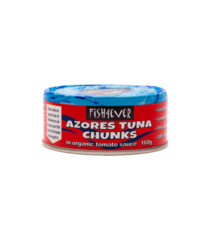 Fish4ever Organic Azores Skipjack Tuna Chunks In Tomato Sauce 160g (Pack of 15)