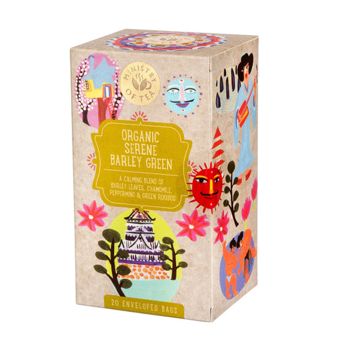 Ministry of Tea Organic Serene Barley Green 20 Bags (Pack of 6)