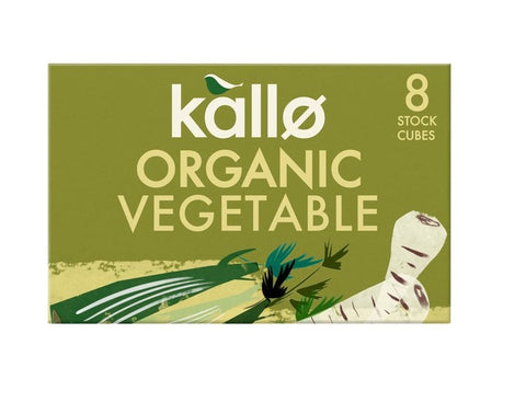 Kallo Organic Vegetable Stock Cubes 88g (Pack of 12)