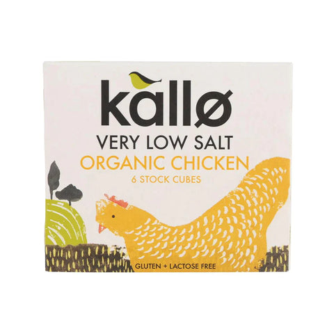 Kallo Organic Very Low Salt Chicken Stock Cubes 48g (Pack of 15)