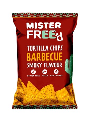 Mister Free'd Tortilla Chips with Barbecue 135g (Pack of 12)