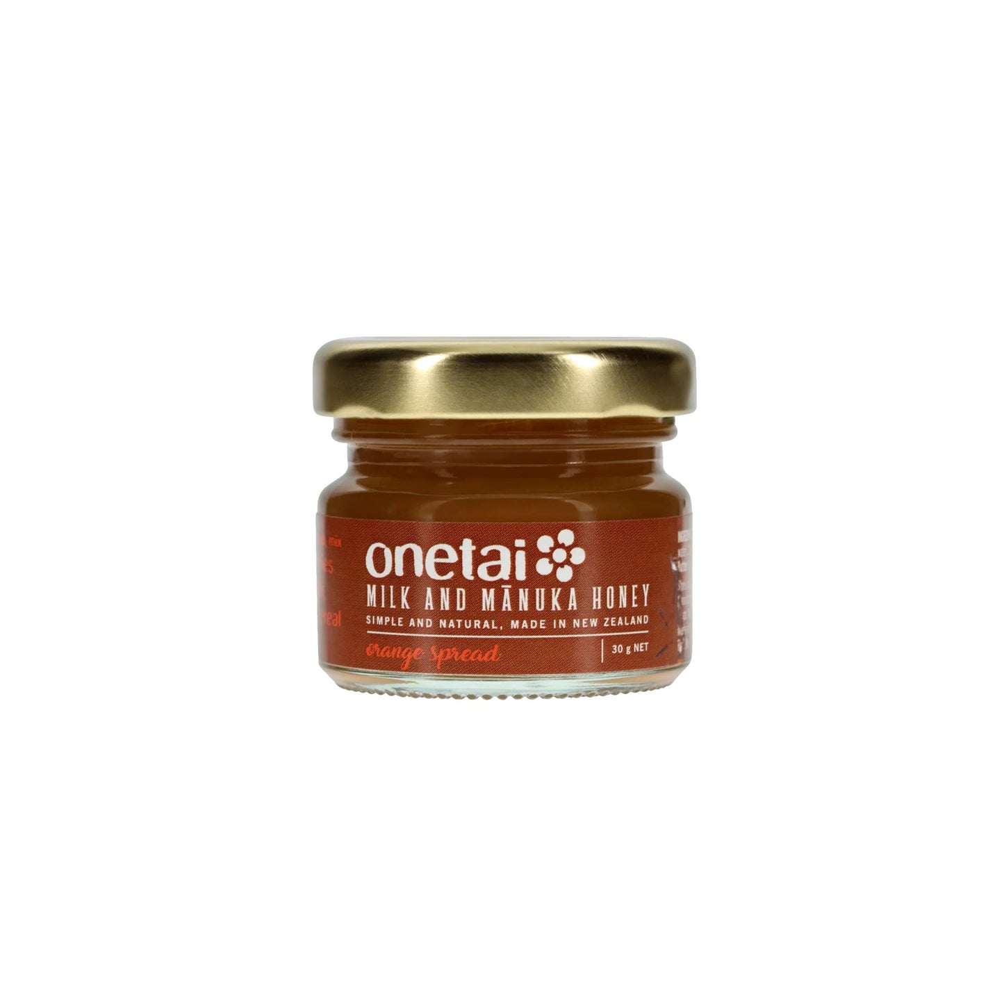 Onetai Milk and Manuka Honey Orange 30g (Pack of 72)