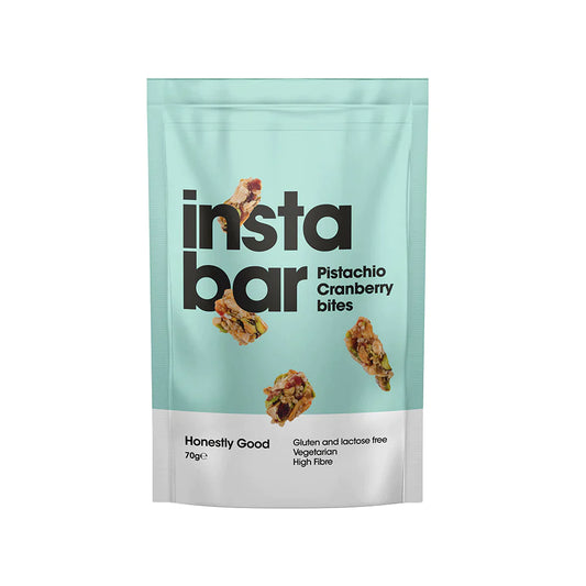 Instabar Pistachio Cranberry Bites 70g (Pack of 6)