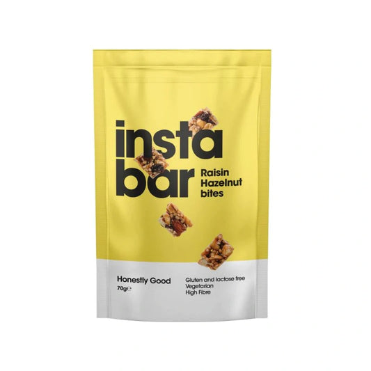 Instabar Raisin Hazelnut Bites 70g (Pack of 6)