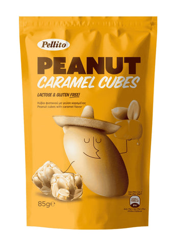 Pellito Peanut Caramel Cubes 85g (Pack of 9)