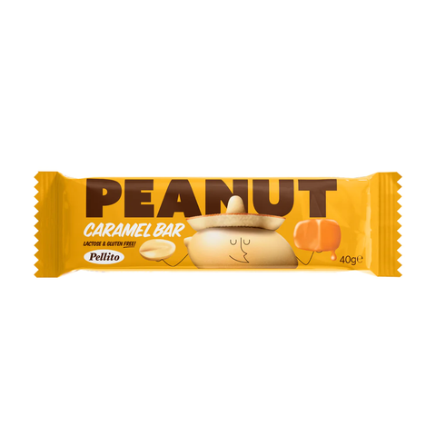Pellito Peanut Caramel Bars 40g (Pack of 6)