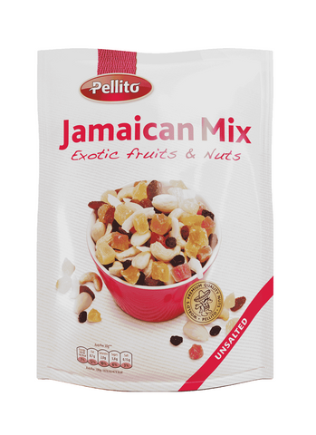 Pellito Mix Jamaican Exotic Fruits & Nuts 125g (Pack of 14)