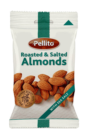 Pellito Almond roasted & salted 40g (Pack of 30)