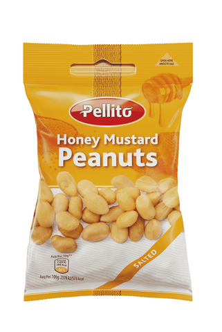 Pellito Peanuts Honey Mustard 50g (Pack of 30)