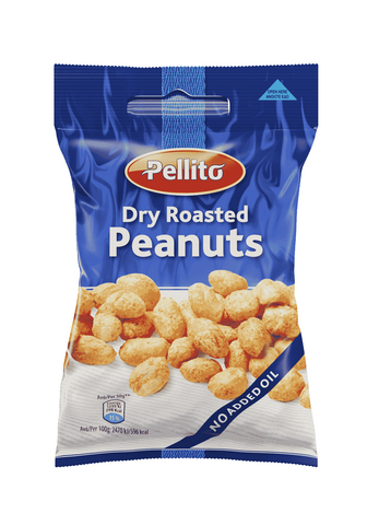 Pellito Peanuts Dry Roasted 50g (Pack of 30)