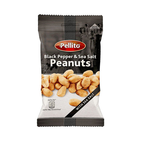Pellito Peanuts Salt & Black Pepper 50g (Pack of 30)