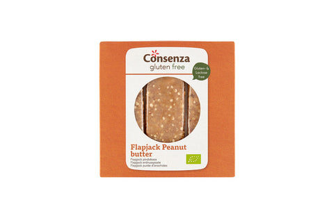 Consenza Organic Flapjack Peanut Butter 90g (Pack of 15)