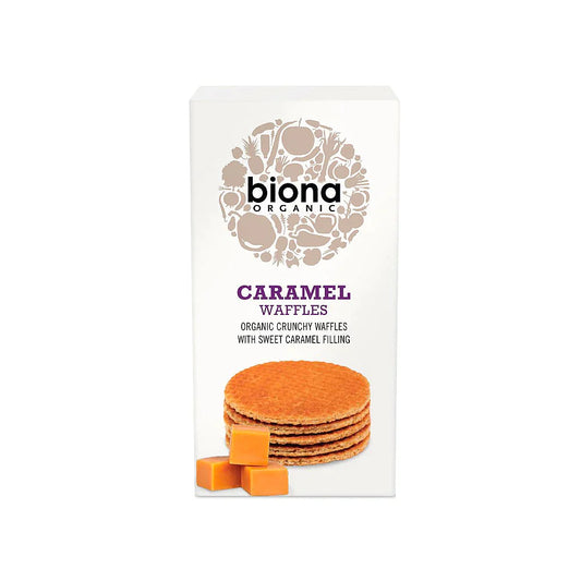 Biona Caramel Syrup Waffles Organic 175g (Pack of 12)