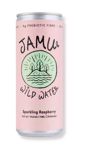 Jamu Wild Water Natural Sparkling Raspberry 250ml (Pack of 12)