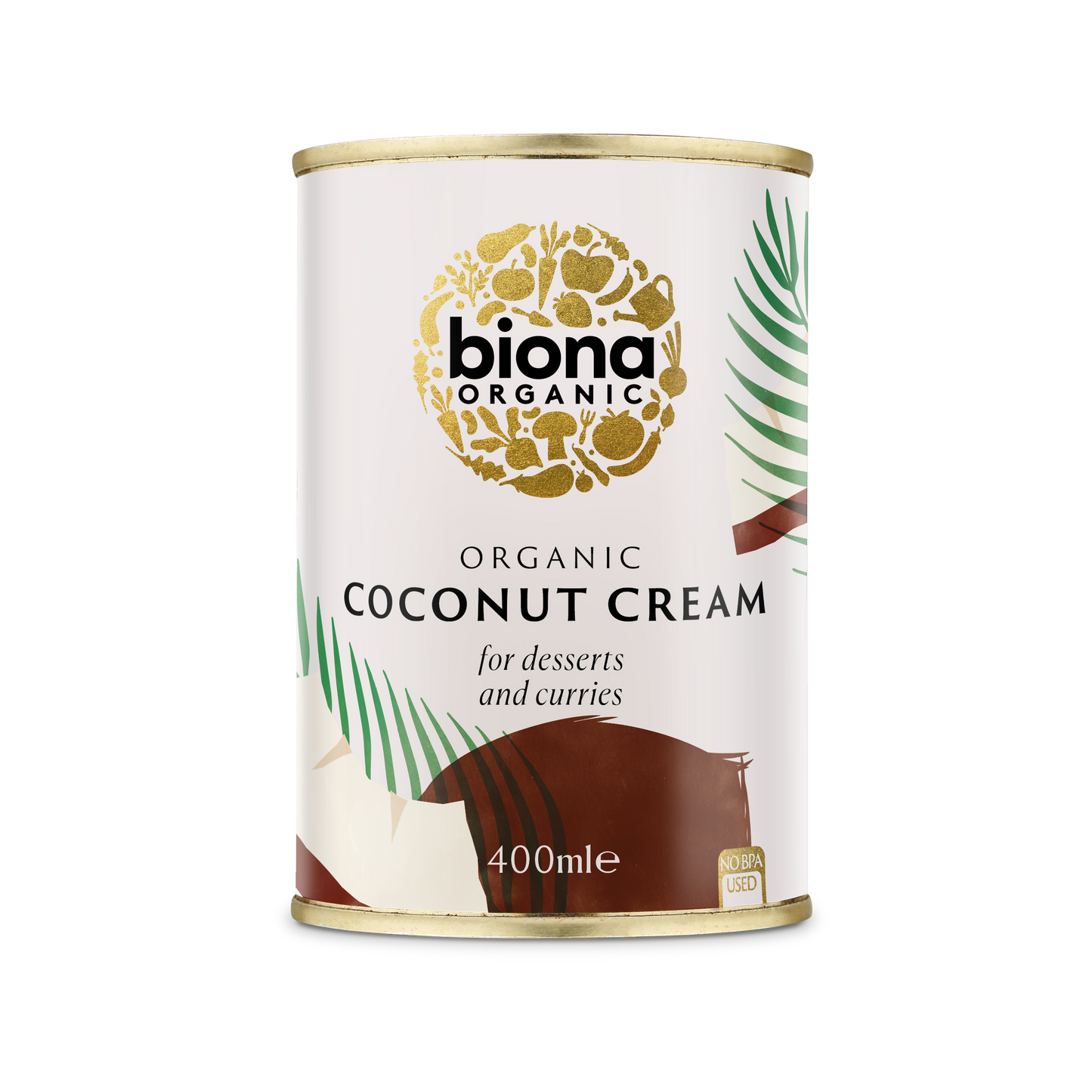 Biona Organic Coconut Cream 400ml (Pack of 6)