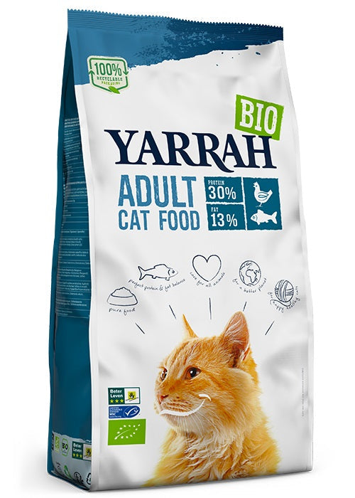 Yarrah Adult Cat Food With - Fish 800g (Pack of 2)