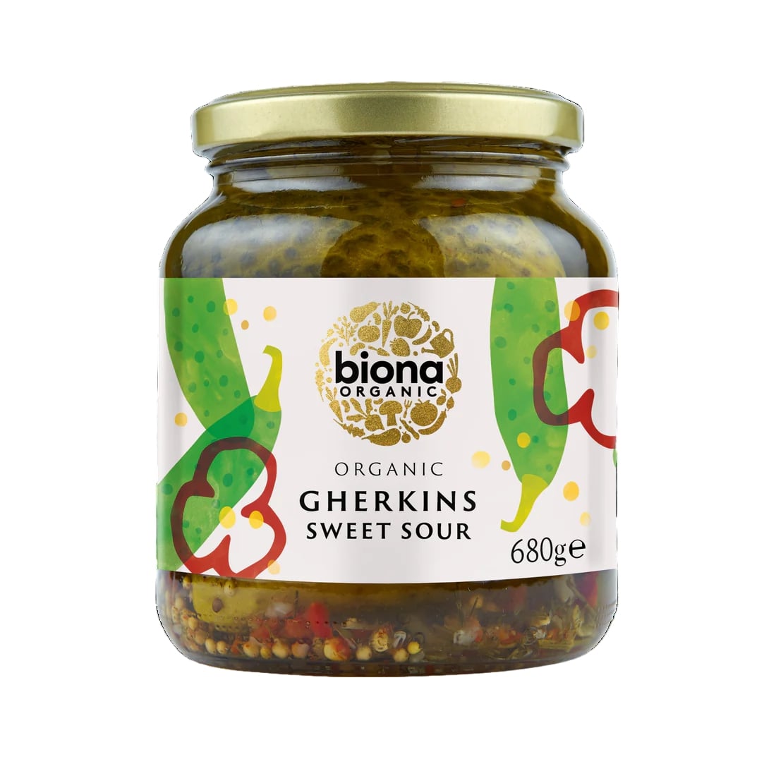 Biona Gherkins Organic 680g (Pack of 6)