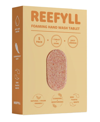 Reefyll Hand Wash Tablet- Orange 5-Pack Refill (Pack of 12)