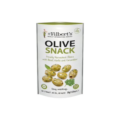 Filberts Basil & Coriander Olives 30g (Pack of 20)