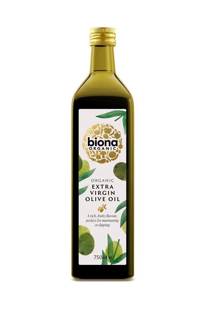 Biona Olive Oil - Extra Virgin - EU Origin Organic 750ml (Pack of 6)
