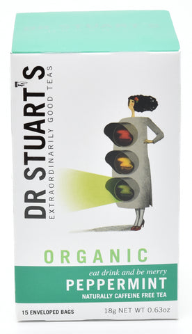 Dr Stuarts Organic Peppermint 15 Bags (Pack of 4)