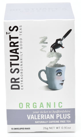 Dr Stuarts Organic Valerian Plus 15 Bags (Pack of 4)
