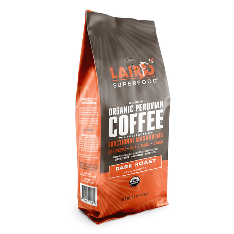 Laird Dark Ground Organic Coffee with Mushroom 340g