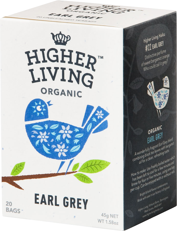 Higher Living Organic Earl Grey 20 Bags