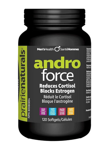 Prairie Andro Force Reduces Cortisol Blocks Estrogen 120 Softgels (Pack of 6)
