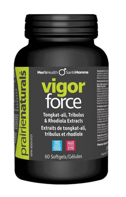 Prairie Vigor Force Tongkat Ali Tribulus & Rhodiola Extracts 60 Soft gels (Pack of 6)