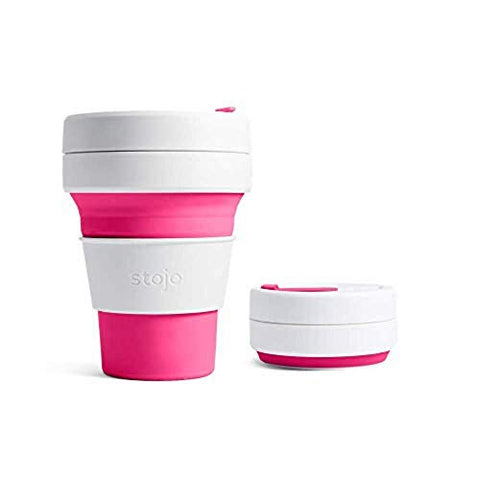 Stojo Pocket Cup Pink 340ml