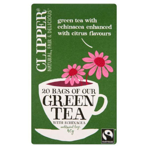Clipper Green Tea & Echinacea - Fairtrade 20 Bags