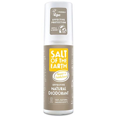 Salt Of The Earth Gender Neutral Amber & Sandalwood Deo Spray 100ml