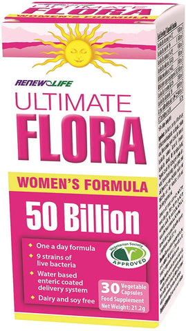 Renew Life  Ultimate Flora Everyday Plus Womens 50 Bill 30 Caps