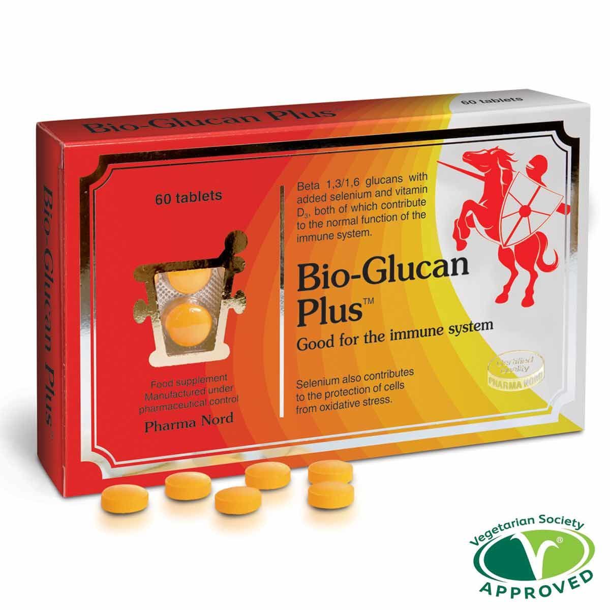 Pharma Nord Bio-Glucan Plus - Beta Glucan + Selenium + D3 - 60 Tablets