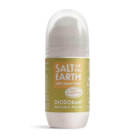 Salt Of The Earth Natural Deodorant Refillable Roll on Neroli & Orange Blossom 75ml (Pack of 6)
