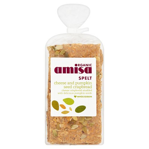Amisa Organic Spelt Cheese Pumpkinseed Crispbread 200g