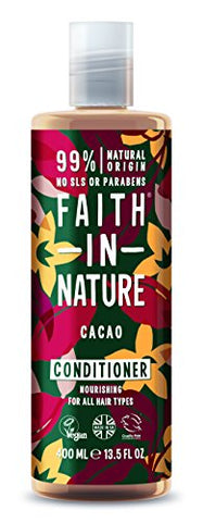 Faith In Nature Chocolate Conditioner Benefits Brunette & Black Hair 400ml