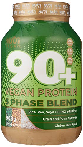 Nutrisport 90+ Vegan Protein Powder - Unflavoured 908g