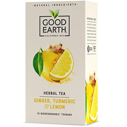 Good Earth Ginger, Turmeric and Lemon Tea 15 Bags
