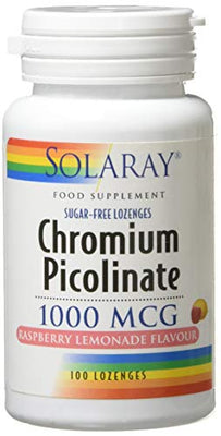 Solaray 1000 mg Chromium Picolinate Lozenge - Pack of 100