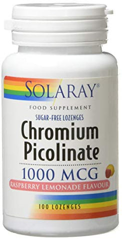 Solaray 1000 mg Chromium Picolinate Lozenge - Pack of 100