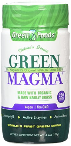 Rio amazon, Green Magma Organic green barley Juice extract - 250 Tablets