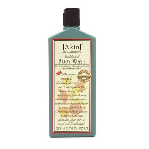 A'kin Aromatherapy Sandalwood Body Wash (225ml)