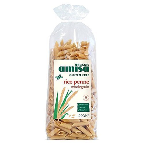 Amisa Organic & Gluten Free Wholegrain Rice Penne 500g