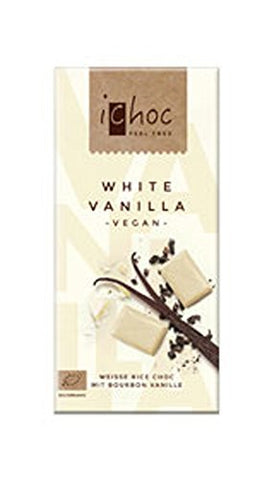 iChoc White Vanilla Chocolate Vegan 80g
