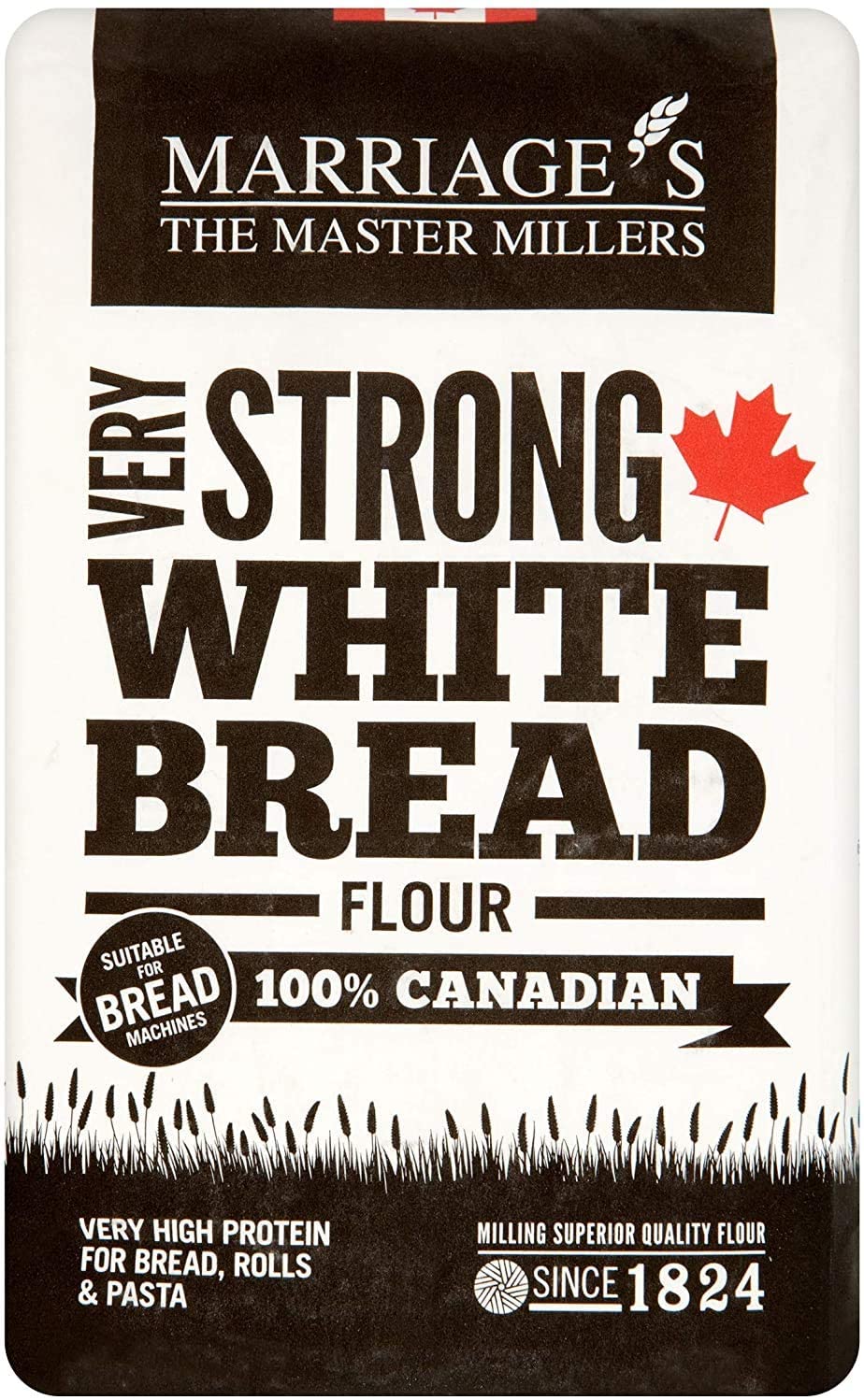 W & H Marriage & Son 100% Canadian Very Strong White Flour 1.5kg (Pack of 5)